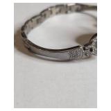 Crystal Embellished Bracelet Watch