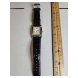 Silpada Square Japanese Watch with Leather Band