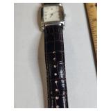Silpada Square Japanese Watch with Leather Band