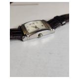Silpada Square Japanese Watch with Leather Band