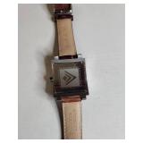Silpada Designs Square Watch with Brown Leather Band