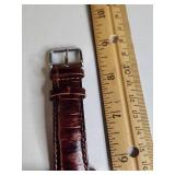 Silpada Designs Square Watch with Brown Leather Band