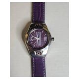 Bijoux Terner Purple Roman Numeral Watch with Crystal Accents