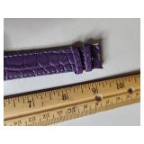 Bijoux Terner Purple Roman Numeral Watch with Crystal Accents