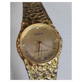 Geneva Gold Nugget Pattern Watch