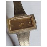 1970s Sutton Rectangular Watch with Metal Band