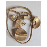 Vintage Modernist Cubist Brooch