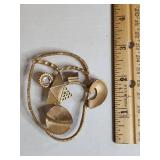 Vintage Modernist Cubist Brooch