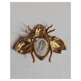 Swarovski Crystal Bee Brooch with Rhinestones
