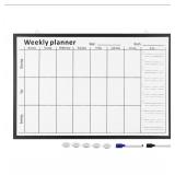 Navaris Magnetic Whiteboard Retail Packaging with Markers and Magnets, 1 Count - Retail: $68