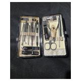 Suizaomo Nail Clippers Set for Men and Womens Gift Manicure Set 19 Pieces Stainless Steel Manicure Kit,Nail Care Tools with Luxurious Travel Case - Retail: $11