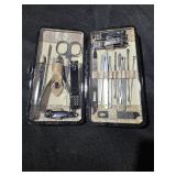Suizaomo Nail Clippers Set for Men and Womens Gift Manicure Set 19 Pieces Stainless Steel Manicure Kit,Nail Care Tools with Luxurious Travel Case - Retail: $11