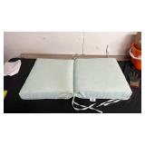 Hampton Bay 20 in. W x 17 in. D CushionGuard Mid Back Dining Chair Outdoor Cushion (check pictures for color Teal)  - Retail: $44