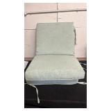 Hampton Bay 20 in. W x 17 in. D CushionGuard Mid Back Dining Chair Outdoor Cushion (check pictures for color Teal) - Retail: $44