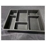 Navaris Felt Drawer Organizer Tray - Tidy Desk Drawers, Office Supplies, Jewelry, Cosmetics, Small Personal Items and Accessories - Black - Retail: $23