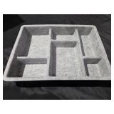 Navaris Felt Drawer Organizer Tray - Tidy Desk Drawers, Office Supplies, Jewelry, Cosmetics, Small Personal Items and Accessories - Gray - Retail: $22