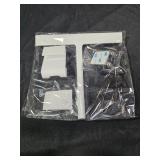 Kincmax All-Purpose Shower Squeegee - Stainless Steel Silicone Bath Squeegee - Window Shower Door Squeegee for Shower Glass Doors with Hook - Bathroom Shower Kitchen - Medium White - Retail: $19