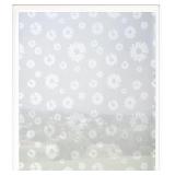 Navaris Privacy Film for Glass Windows - Frosted Window Film - Opaque Self Adhesive Covering - No Adhesives for Easy Application and Removal - Floral Print 2 - Retail: $8