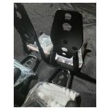 HUHOLE Garage Hooks Heavy Duty 4PC, Steel Garage Wall Hooks, Black, Anti-slip Vinyl Coated - Retail: $13