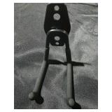 HUHOLE Garage Hooks Heavy Duty 4PC, Steel Garage Wall Hooks, Black, Anti-slip Vinyl Coated - Retail: $13