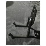 HUHOLE Garage Hooks Heavy Duty 4PC, Steel Garage Wall Hooks, Black, Anti-slip Vinyl Coated - Retail: $13