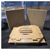 Navaris Modular Cardboard Cat House - DIY Corrugated Cardboard Configurable Play Tower Condo for Small Cats, Kittens, Rabbits - 3 Cubes - Retail: $21