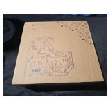 Navaris Modular Cardboard Cat House - DIY Corrugated Cardboard Configurable Play Tower Condo for Small Cats, Kittens, Rabbits - 3 Cubes - Retail: $21