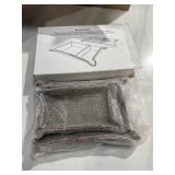 Navaris Faux Leather Tray Set - 2 Valet Organizer Trays for Bedside Table Desk with Dividers- Store Keys, Change, Wallet, Phone, Glasses - Gray - Retail: $26