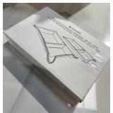 Navaris Faux Leather Tray Set - 2 Valet Organizer Trays for Bedside Table Desk with Dividers- Store Keys, Change, Wallet, Phone, Glasses - Gray - Retail: $26