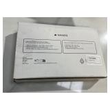 Navaris Faux Leather Tray Set - 2 Valet Organizer Trays for Bedside Table Desk with Dividers- Store Keys, Change, Wallet, Phone, Glasses - Gray - Retail: $26