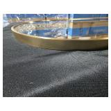 Navaris Arched Wall Mirror - Full Length Golden Arch Framed Mirror - Wall-Mounted Mirror with Gold Aluminum Alloy Frame - 43.3 x 19.7 in (110 x 50 cm) - Retail: $111