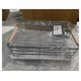 Navaris Dish Drainer Rack - Plate, Silverware, Pots and Pans Drying Rack for Kitchen with Beechwood Handles - Modern Retro Design Drip Tray - Gray - Retail: $56