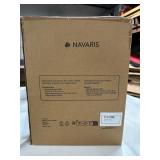 Navaris Bamboo Desk File Organizer - Paper Tray Letter Storage with 4 Adjustable Shelves - Desktop Inbox Trays - 13\" x 9.6\" x 10.2\" - Black - Retail: $32