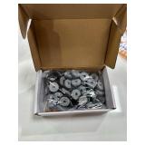 Navaris Felt Pads for Furniture (50 Pieces) - Round Screw-in Sliders for Chair Legs, Feet - Floor Gliders to Protect Hardwood - 1-1/8\", Black - Retail: $15