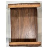 Navaris Wood Monitor Stand Riser - Computer Desk Organizer Desktop Dock Wooden Mount Display for PC TV Screen Notebook Laptop - Walnut - Retail: $72