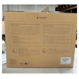 Navaris Wood Monitor Stand Riser - Computer Desk Organizer Desktop Dock Wooden Mount Display for PC TV Screen Notebook Laptop - Walnut - Retail: $72