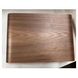 Navaris Wood Monitor Stand Riser - Computer Desk Organizer Desktop Dock Wooden Mount Display for PC TV Screen Notebook Laptop - Walnut - Retail: $72