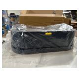 Navaris Raised Dog Food Bowls with Stand - Elevated Pet Bowl Feeding Station for Large, Medium, and Small Dogs - High 2 Bowl Feeder with Storage & Splash-Proof Feature - Navy Blue - Retail: $39