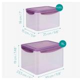 Navaris Polypropylen Microwave Safe Airtight Food Storage Container (2 Count) - Retail: $28
