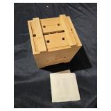 Navaris Bamboo Tofu Maker Kit - Tofu Mold for Making Fresh Homemade Tofu, Cheese, Tempeh - Tofu Making Kit Made of High Quality 100% Natural Material - Retail: $32