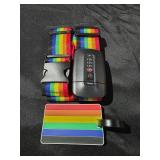 Navaris TSA Luggage Strap - Secure Adjustable Strap for Suitcases with Combination Lock - Lockable Cross Case Travel Belt for Luggage with ID Tag - Retail: $7