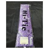 Hi-Tie Mens Purple Paisley Ties Silk Necktie Pockets Square Cufflinks Sets Wedding Party - Retail: $9