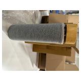 Navaris Glass Water Bottle with Tea Infuser - Double Walled Borosilicate Glass Travel Tumbler with Bamboo Lid and Non Slip Gray Neoprene Sleeve - 17oz - Retail: $25