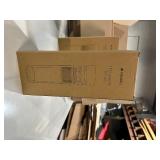 Navaris Glass Water Bottle with Tea Infuser - Double Walled Borosilicate Glass Travel Tumbler with Bamboo Lid and Non Slip Gray Neoprene Sleeve - 17oz - Retail: $25