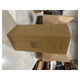 Navaris Glass Water Bottle with Tea Infuser - Double Walled Borosilicate Glass Travel Tumbler with Bamboo Lid and Non Slip Gray Neoprene Sleeve - 17oz - Retail: $25