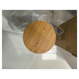 Navaris Glass Water Bottle with Tea Infuser - Double Walled Borosilicate Glass Travel Tumbler with Bamboo Lid and Non Slip Gray Neoprene Sleeve - 17oz - Retail: $25