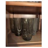 MCM Smoke Green Swirl Pattern Drinking Glasses Set