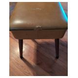 Mid-Century Storage Ottoman with Hidden Compartments