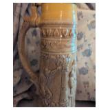 German Beer Stein with Medieval Figures 18 inch tall