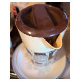 Montgomery Ward Catalog Print Plastic pitcher with lid